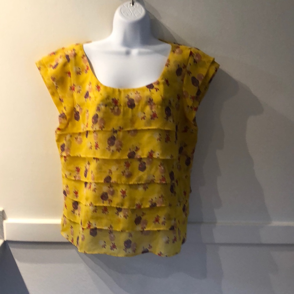 American Eagle Outfitters ruffled from top.  Cap sleeves.